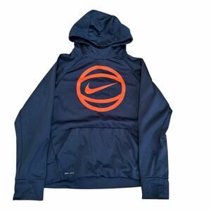 Nike Dri Fit Black Hoodie Sz L Boys